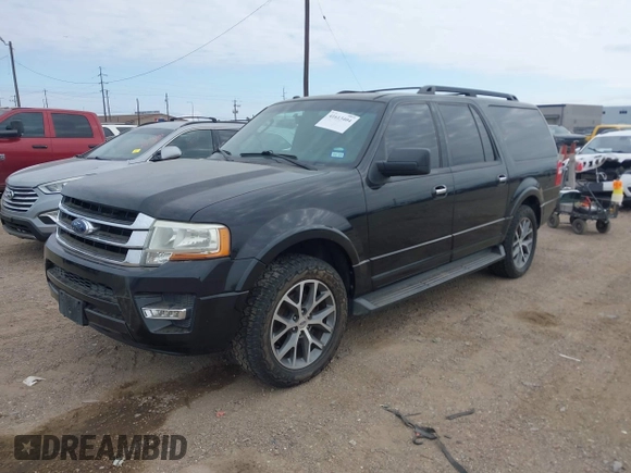 2015 Ford Expedition EL XLT with VIN 1FMJK1HT8FEF26502, listed as a IAAI auction lot 41613404 with 177,021 mi miles. Bid and sale history available at carsss.com. Image 2.