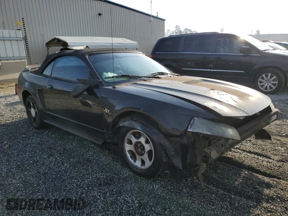 2000 Ford Mustang GT with VIN 1FAFP45X4YF270902, listed as a Copart auction lot 48821005 with 0 mi miles and Salvage Title. Bid and sale history available at carsss.com. Image 4.