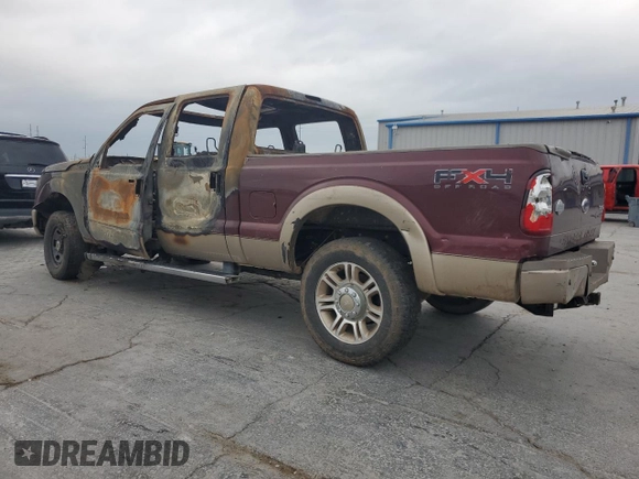 2011 Ford F-250 XL with VIN 1FT7W2BT9BEA05865, listed as a Copart auction lot 57261495 with Not provided miles and Non repairable. Bid and sale history available at DreamBid. Image 2.
