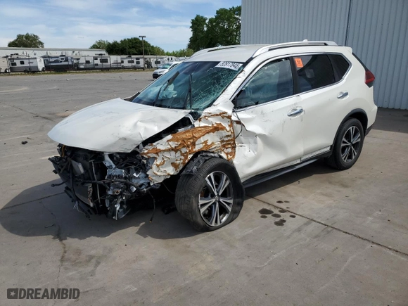 2019 Nissan Rogue SV with VIN JN8AT2MT6KW268504, listed as a Copart auction lot 52817845 with 43,064 mi miles and Clean Title. Bid and sale history available at carsss.com. Image 1.