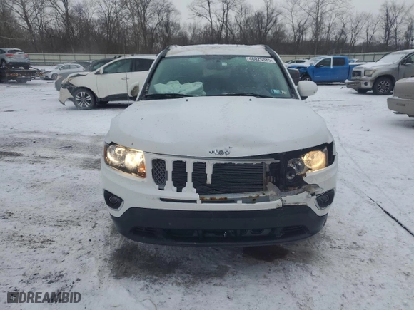 2017 Jeep Compass High Altitude with VIN 1C4NJDEB1HD110564, listed as a Copart auction lot 46025385 with 124,618 mi miles and Salvage Title. Bid and sale history available at carsss.com. Image 5.