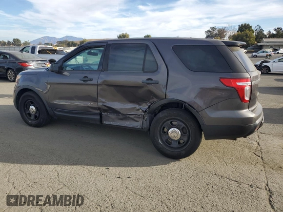 2013 Ford Utility Police Interceptor with VIN 1FM5K8ARXDGA18350, listed as a Copart auction lot 75301314 with 180,924 mi miles and Salvage Title. Bid and sale history available at carsss.com. Image 2.