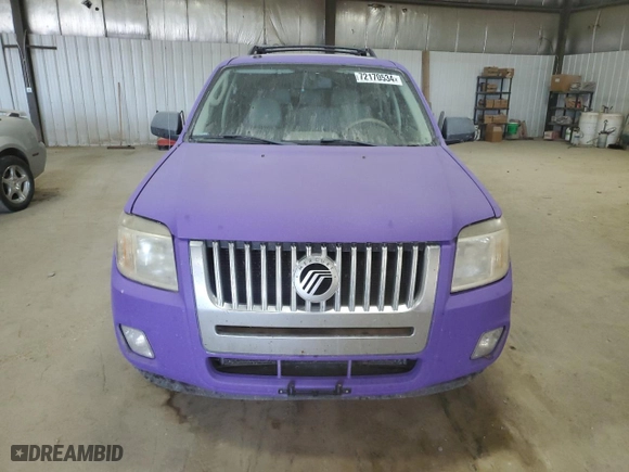 2010 Mercury Mariner Premier with VIN 4M2CN9HG4AKJ19027, listed as a Copart auction lot 72170534 with 136,170 mi miles and Salvage Title. Bid and sale history available at carsss.com. Image 5.