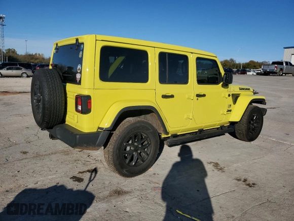 2023 Jeep Wrangler Sport with VIN 1C4HJXDN2PW562603, listed as a Copart auction lot 81111784 with 24,293 mi miles and Salvage Title. Bid and sale history available at DreamBid. Image 3.