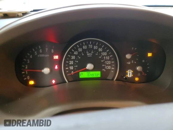 2008 Kia Sedona EX with VIN KNDMB233986237852, listed as a Copart auction lot 84666214 with 154,973 mi miles and Salvage Title. Bid and sale history available at carsss.com. Image 9.