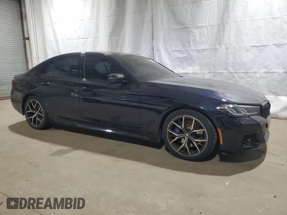 2021 BMW 5 Series 530i xDrive with VIN WBA13BJ09MWX11590, listed as a Copart auction lot 45323525 with 77,634 mi miles and Clean Title. Bid and sale history available at carsss.com. Image 4.