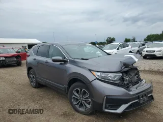 2021 Honda CR-V EX with VIN 2HKRW2H5XMH618453, listed as a Copart auction lot 58403875 with 99,999 mi miles and Salvage title. Bid and sale history available at DreamBid. Image 4.