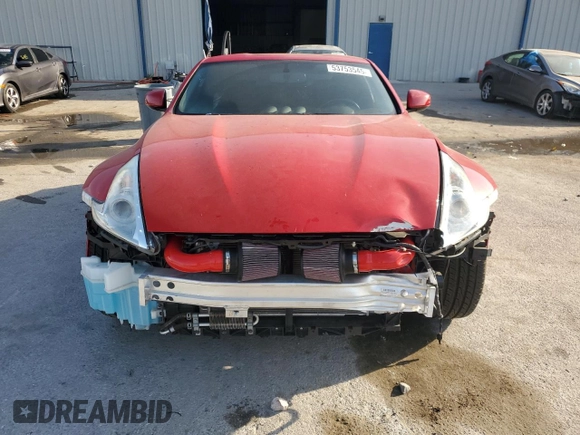 2014 Nissan 370Z with VIN JN1AZ4EHXEM631132, listed as a Copart auction lot 53753545 with 19,276 mi miles and Salvage Title. Bid and sale history available at carsss.com. Image 5.
