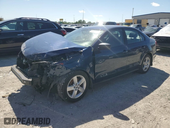 2013 Volkswagen Jetta S with VIN 3VW1K7AJ9DM399845, listed as a Copart auction lot 57864295 with 136,909 mi miles and Salvage title. Bid and sale history available at DreamBid. Image 1.