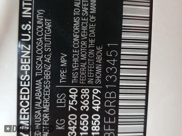 2024 Mercedes-Benz GLS 580 z VIN 4JGFF8FE6RB133451, wystawiony jako Copart lot #53698435 z przebiegiem 6517 mil mil oraz Szkody całkowita. Historia ofert i sprzedaży dostępna na DreamBid. Obrazek 14.