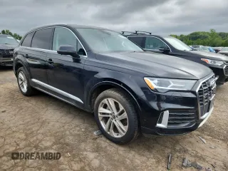 2021 Audi Q7 Premium with VIN WA1AJAF72MD015202, listed as a Copart auction lot 63579785 with 26,564 mi miles and Salvage title. Bid and sale history available at DreamBid. Image 4.