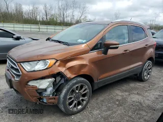 2018 Ford EcoSport Titanium z VIN MAJ6P1WL8JC202412, wystawiony jako Copart lot #55558265 z przebiegiem 122 137 mil mil oraz Szkody całkowita. Historia ofert i sprzedaży dostępna na DreamBid. Obrazek 1.