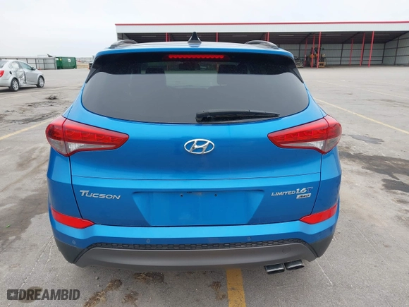 2016 Hyundai Tucson Eco with VIN KM8J3CA28GU041357, listed as a IAAI auction lot 41661997 with 87,000 mi miles. Bid and sale history available at carsss.com. Image 16.