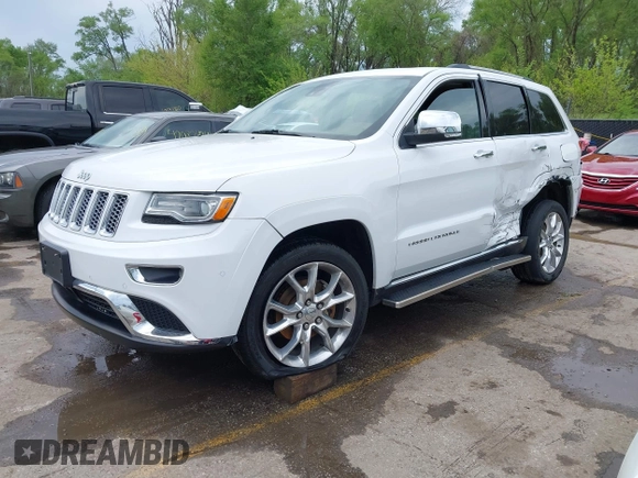 2015 Jeep Grand Cherokee Summit with VIN 1C4RJFJG5FC104087, listed as a IAAI auction lot 42100298 with 88,710 mi miles and . Bid and sale history available at DreamBid. Image 17.