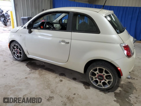 2012 FIAT 500 Pop with VIN 3C3CFFAR5CT349002, listed as a Copart auction lot 53373255 with 110,337 mi miles and Salvage title. Bid and sale history available at DreamBid. Image 2.
