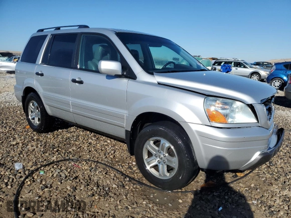 2005 Honda Pilot EX-L with VIN 5FNYF18555B044138, listed as a Copart auction lot 43066385 with 220,709 mi miles and Salvage Title. Bid and sale history available at carsss.com. Image 4.