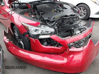 2021 Infiniti Q50 Red Sport 400 with VIN JN1FV7DP7MM850432, listed as a IAAI auction lot 42057935 with 15,936 mi miles and . Bid and sale history available at DreamBid. Image 12.