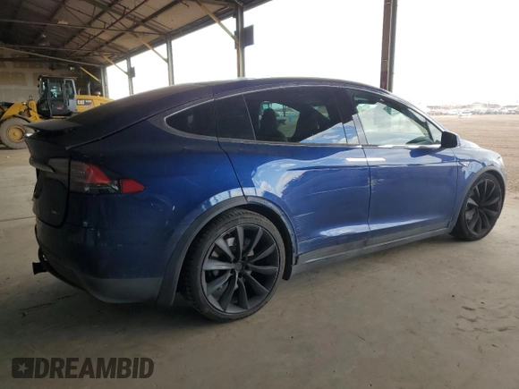 2016 Tesla Model X 70D z VIN 5YJXCAE20GF002753, wystawiony jako Copart lot #50954795 z przebiegiem 77 256 mil mil oraz Szkody całkowita. Historia ofert i sprzedaży dostępna na DreamBid. Obrazek 3.