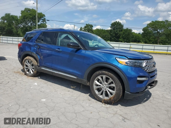 2022 Ford Explorer Limited with VIN 1FMSK7FH5NGA64604, listed as a Copart auction lot 61849025 with 84,124 mi miles and Salvage title. Bid and sale history available at DreamBid. Image 4.