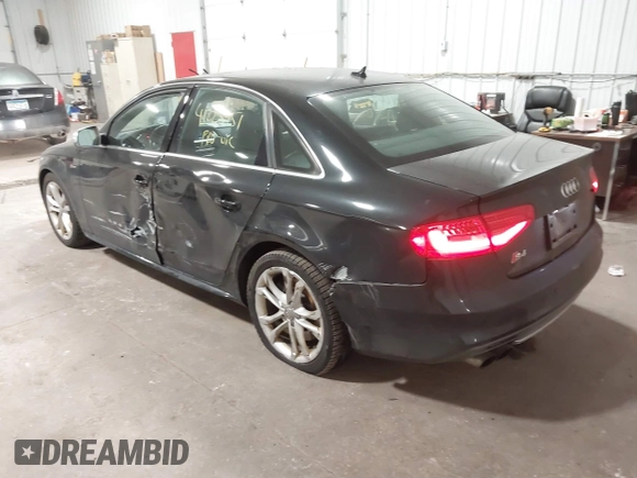 2014 Audi S4 Premium Plus with VIN WAUDGAFL9EA119216, listed as a IAAI auction lot 41225951 with 149,496 mi miles. Bid and sale history available at carsss.com. Image 3.