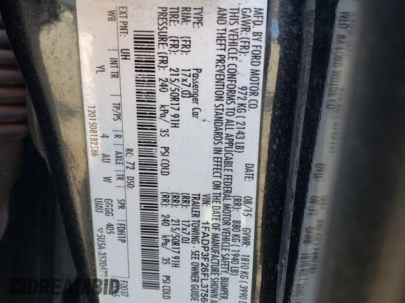 2015 Ford Focus SE with VIN 1FADP3F26FL375606, listed as a Copart auction lot 45540375 with 90,022 mi miles and Salvage Title. Bid and sale history available at carsss.com. Image 13.