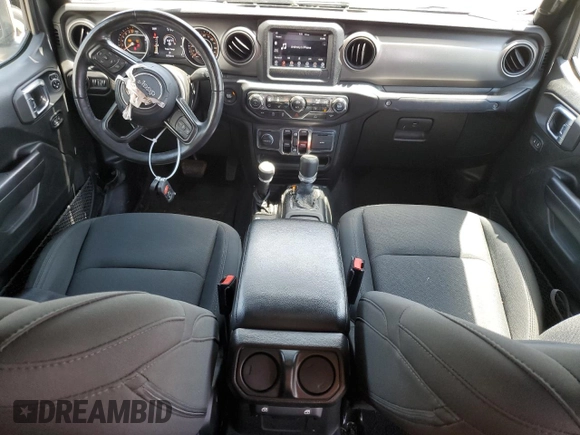 2021 Jeep Gladiator Sport S с VIN 1C6HJTAG0ML586532, выставлен на аукционе Copart как лот 55791994 с пробегом 37 700 миль миль и Списание • Salvage title. История ставок и продаж доступна на DreamBid. Изображение 8.