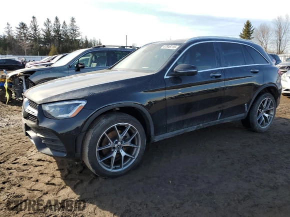 2021 Mercedes-Benz GLC with VIN W1N0G8EB2MV300547, listed as a Copart auction lot 47846115 with 109,899 mi miles and Clean Title. Bid and sale history available at carsss.com. Image 1.