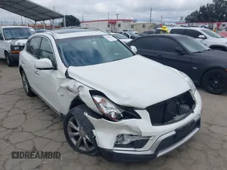 2017 Infiniti QX50 z VIN JN1BJ0RR5HM400442, wystawiony jako IAAI lot #41887139 z przebiegiem 105 839 mil mil oraz . Historia ofert i sprzedaży dostępna na DreamBid. Obrazek 1.