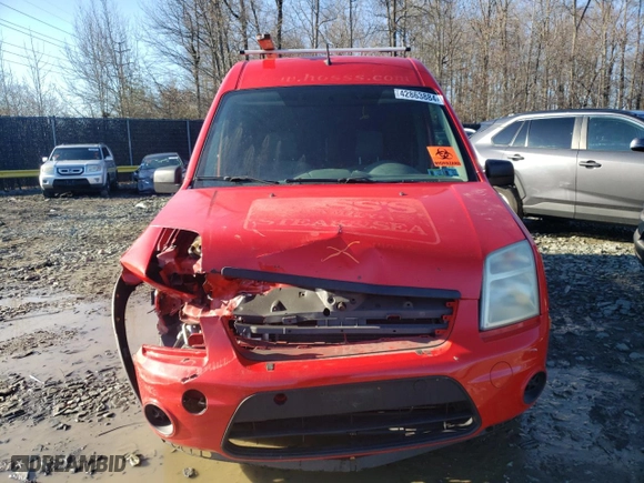 2010 Ford Transit Connect XLT with VIN NM0LS7BN0AT024613, listed as a Copart auction lot 42863884 with 140,526 mi miles and Salvage Title. Bid and sale history available at carsss.com. Image 5.