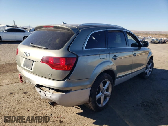 2007 Audi Q7 with VIN WA1AV74L47D011261, listed as a Copart auction lot 79883304 with Not provided miles and Salvage title. Bid and sale history available at DreamBid. Image 3.