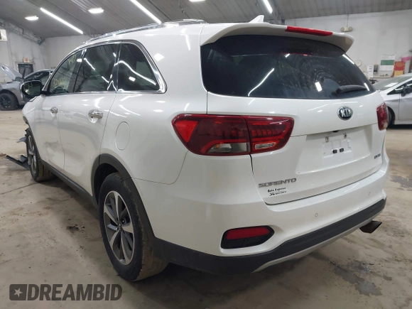2019 Kia Sorento EX with VIN 5XYPHDA51KG521590, listed as a IAAI auction lot 42045921 with 108,371 mi miles and . Bid and sale history available at DreamBid. Image 3.