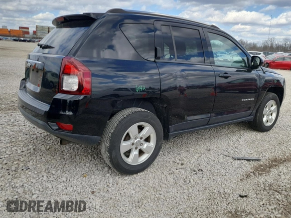 2014 Jeep Compass Altitude with VIN 1C4NJCBA0ED843822, listed as a Copart auction lot 50509205 with 108,811 mi miles and Salvage Title. Bid and sale history available at carsss.com. Image 3.