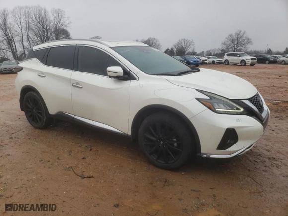2023 Nissan Murano Platinum with VIN 5N1AZ2DJ9PC101020, listed as a Copart auction lot 41584275 with 19,828 mi miles and Salvage Title. Bid and sale history available at carsss.com. Image 4.