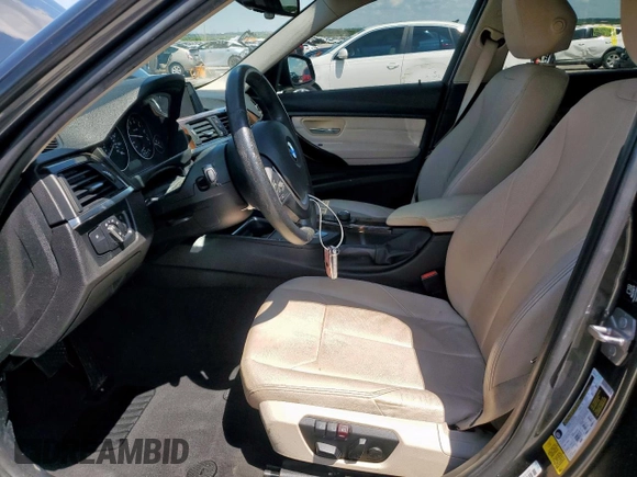 2015 BMW 3 Series 328i with VIN WBA3A5C56FF608316, listed as a Copart auction lot 53618575 with 91,520 mi miles and Salvage Title. Bid and sale history available at carsss.com. Image 7.