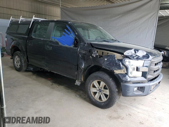 2016 Ford F-150 XLT with VIN 1FTEW1E87GFD46482, listed as a Copart auction lot 56191455 with 120,928 mi miles and Salvage title. Bid and sale history available at DreamBid. Image 4.