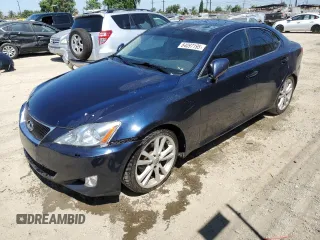 2006 Lexus IS 250 with VIN JTHBK262X62016189, listed as a Copart auction lot 64097195 with 192,480 mi miles and Salvage title. Bid and sale history available at DreamBid. Image 1.