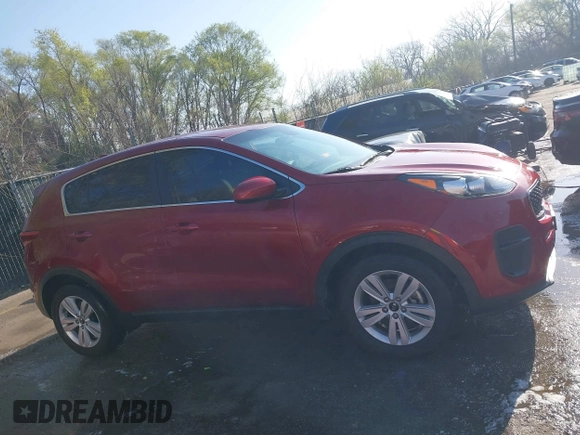 2017 Kia Sportage LX with VIN KNDPM3AC5H7121087, listed as a IAAI auction lot 41967697 with 91,175 mi miles. Bid and sale history available at carsss.com. Image 14.