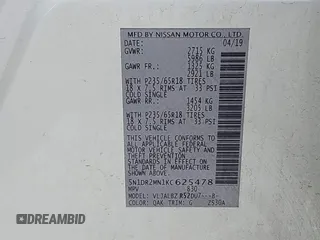 2019 Nissan Pathfinder SL with VIN 5N1DR2MN1KC625478, listed as a IAAI auction lot 42661668 with 98,287 mi miles and . Bid and sale history available at DreamBid. Image 9.