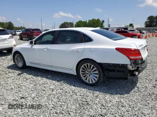 2014 Hyundai Equus Signature with VIN KMHGH4JH1EU083114, listed as a Copart auction lot 57020065 with 103,700 mi miles and Salvage title. Bid and sale history available at DreamBid. Image 2.