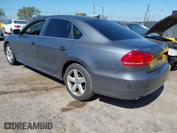 2013 Volkswagen Passat SE w/Sunroof & Nav with VIN 1VWBP7A35DC148149, listed as a IAAI auction lot 42148096 with 228,555 mi miles. Bid and sale history available at carsss.com. Image 3.