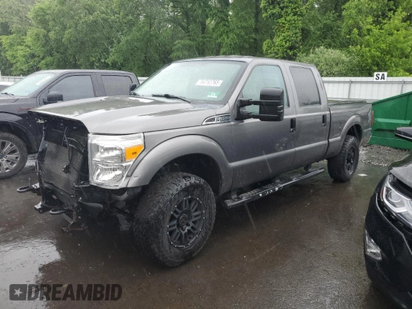 2014 Ford F-250 XL with VIN 1FT7W2B60EEA33908, listed as a Copart auction lot 54752765 with 215,428 mi miles and Salvage title. Bid and sale history available at DreamBid. Image 1.
