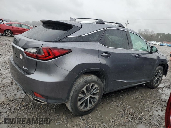 2022 Lexus RX with VIN 2T2HZMDAXNC343166, listed as a Copart auction lot 48301185 with 27,160 mi miles and Salvage Title. Bid and sale history available at carsss.com. Image 3.