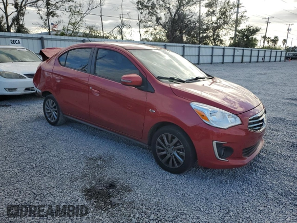 2019 Mitsubishi Mirage SE z VIN ML32F4FJ5KHF04620, wystawiony jako Copart lot #81264334 z przebiegiem 40 403 mil mil oraz Szkoda całkowita • Salvage title. Historia ofert i sprzedaży dostępna na DreamBid. Obrazek 4.