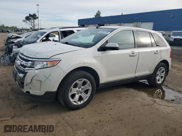 2013 Ford Edge SEL z VIN 2FMDK4JCXDBA38217, wystawiony jako Copart lot #58256755 z przebiegiem 151 551 mil mil oraz Szkoda całkowita • Salvage title. Historia ofert i sprzedaży dostępna na DreamBid. Obrazek 1.