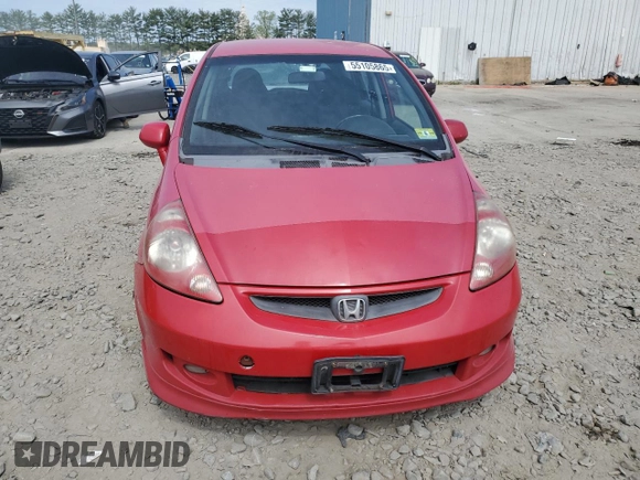 2007 Honda Fit Sport with VIN JHMGD37677S068288, listed as a Copart auction lot 55105865 with Not provided miles and Clean title. Bid and sale history available at DreamBid. Image 5.