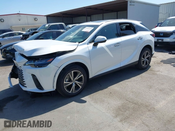 2024 Lexus RX 350h with VIN 2T2BBMCA2RC041498, listed as a IAAI auction lot 42267376 with 14,263 mi miles and . Bid and sale history available at DreamBid. Image 18.