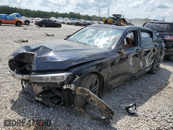 2020 BMW 7 Series 740i xDrive with VIN WBA7T4C01LCD47106, listed as a Copart auction lot 70770354 with 388 mi miles and Salvage title. Bid and sale history available at DreamBid. Image 1.