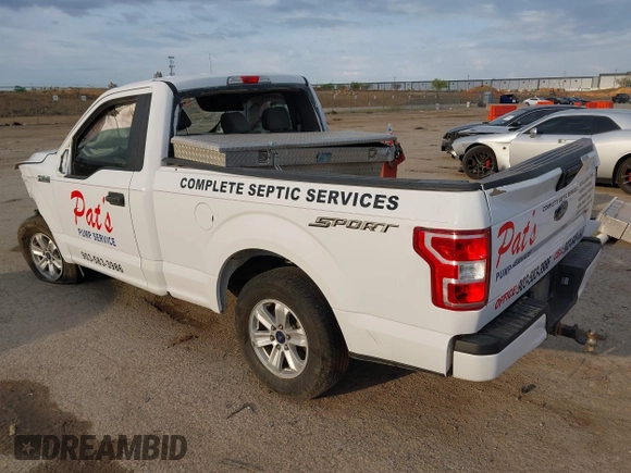 2018 Ford F-150 XL with VIN 1FTMF1CB7JKC69637, listed as a IAAI auction lot 41881356 with 1 mi miles. Bid and sale history available at carsss.com. Image 3.