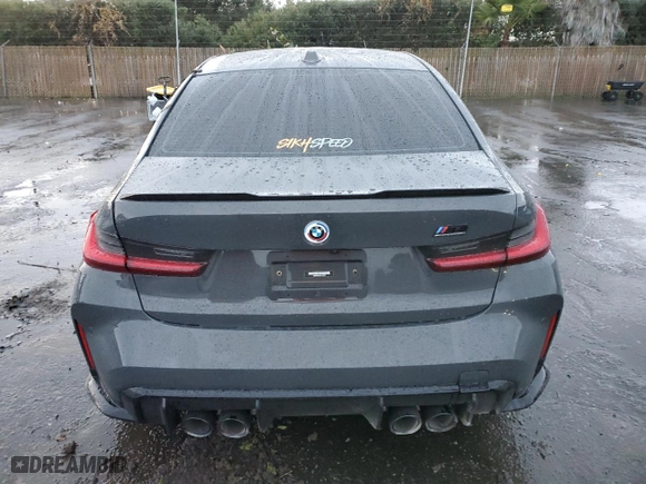 2023 BMW M3 Competition with VIN WBS33AY01PFP12578, listed as a Copart auction lot 38651054 with 0 mi miles. Bid and sale history available at carsss.com. Image 6.