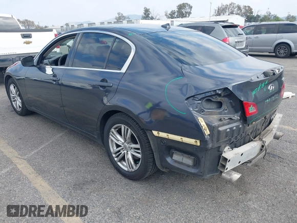 2011 Infiniti G25 Journey with VIN JN1DV6AP1BM830275, listed as a IAAI auction lot 41905361 with 153,169 mi miles. Bid and sale history available at carsss.com. Image 3.